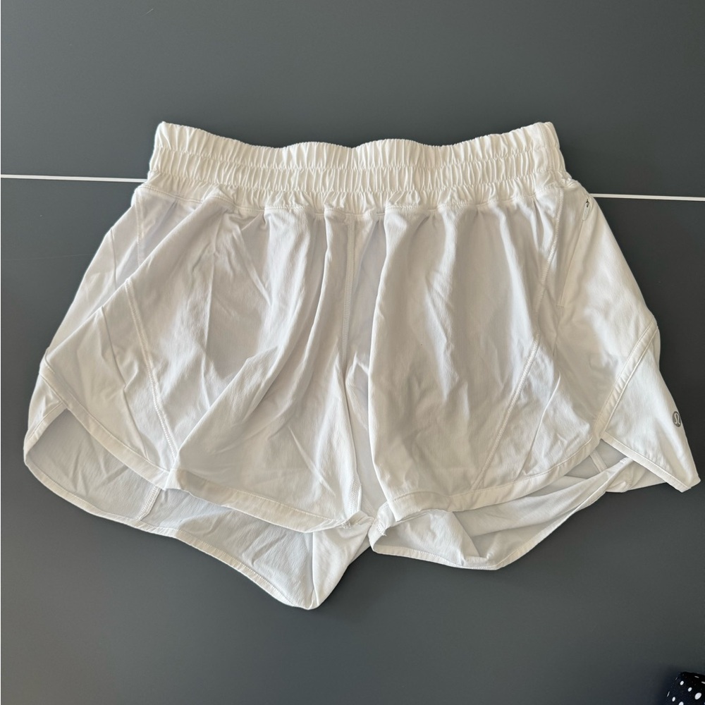 Lululemon Athletica White Athletic Shorts Size 10 Inseam 4